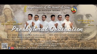 ORDINATION TO PRIESTHOOD 2021  Rogationists of the Heart of Jesus [upl. by Ytsirc]