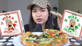 Hazel testet die CAPITAL BRA TiefkühlPizza  MUKBANG [upl. by Geller]