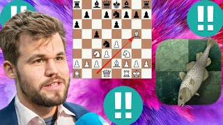 Brilliant Stockfish vs Magnus Carlsen chess game 4 [upl. by Connell354]