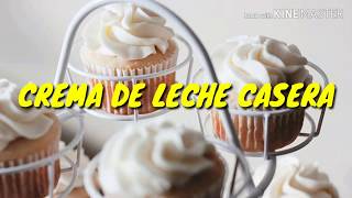 CREMA DE LECHE CASERA CON SOLO 2 INGREDIENTES  SIN GELATINA [upl. by Farant]