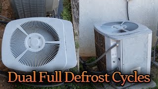 1995 Carrier TECH 2000 Heat Pumps  DUAL Full Defrost Cycles [upl. by Folberth]