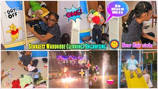 Diwali Celebrations In Mumbai🎇🪔🏵️Starlett Wardrobe Cleaning amp Organising👗👚New Hairstyle🎀 [upl. by Nerua]