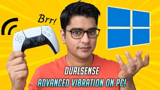 Make PS5 DualSense Controller Work WITH ADVANCED HAPTICS on Windows  PC [upl. by Anihs995]