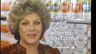 Rosemary Clooney 1981 Coronet Paper Towels Commercial [upl. by Odessa]