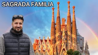 Today visiting SAGRADA FAMILIA Spain Barcelona ￼ January 2024 [upl. by Anivla]