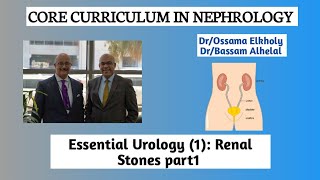 Essential Urology 1 Renal Stones part 1 DrOssama Elkholy [upl. by Alaekim]