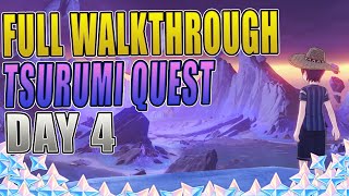 Tsurumi Island Quest Day 4 Full Walkthrough  Genshin Impact [upl. by Bega]