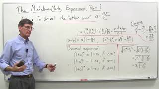 The Michelson Morley experiment part 1 Stanford University Coursera [upl. by Suoinuj920]