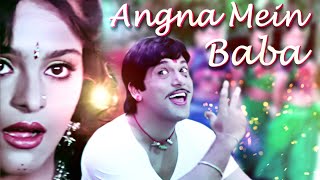 Angna Mein Baba 4K Superhit Song  Govinda Shilpa Shirodkar  Kumar Sanu Sadhana Sargam  Aankhen [upl. by Alpers]