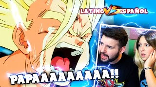 ESPAÑOLES REACCIONAN A DRAGON BALL LATINO💥🔥 LA MUERTE DE GOKU CONTRA CELL🔥 EL GRITO DE GOHAN [upl. by Charmane]