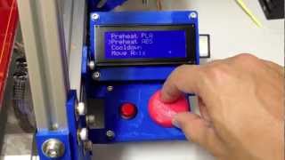 Marlin 10 RC2 LCDClick Encoder PanelMax Demo [upl. by Ttocserp]