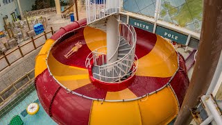 Strange LAVA LUGE Bowl Water Slide at Camelback Lodge Aquatopia [upl. by Earezed]