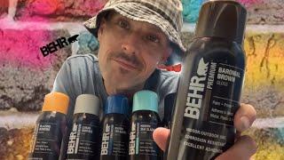 BEHR Spray Paint Review and Rundown beginner learnwithme spraypaintart otis review paintreview [upl. by Niajneb]