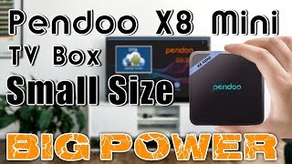 Pendoo X8 Mini Android TV Box Review  Powerful Portable and MINI [upl. by Lyj]