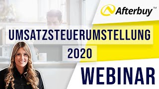 Umsatzsteuersenkung 2020 So passen Sie die Umsatzsteuer in Afterbuy an [upl. by Prakash]