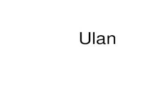 How to pronounce Ulan [upl. by Tessy746]