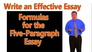 How to Write an Essay Formulas for 5Paragraph Essay [upl. by Gnilrac]