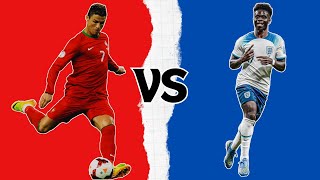 PES Football Life 25  Portugal VS England  Game Simulation [upl. by Eanwahs]