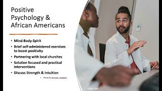 Positive Psychology amp African American Clients [upl. by Kemble]