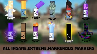 How To Find ALL Insane Extreme Markerous Markers In Find The Markers  Roblox Find The Markers [upl. by Ellemac]