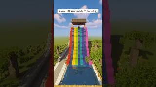 Minecraft Waterslide Tutorial minecraft minecraftbuilding gaming waterslide minecraftgaming [upl. by Enowtna]