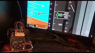 Real Altimeter running on XPlane [upl. by Ilka452]