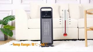 Advwin 2000W Space Heater 8H Timer [upl. by Letsirk]