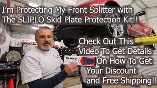 Im Protecting my Front Splitter on my C7 Corvette with the Sliplo Skid Plate Protection Kit [upl. by Reinald]