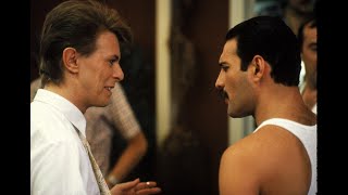 Freddie Mercury Meets David Bowie At quotLive Aidquot 1985 [upl. by Savitt]