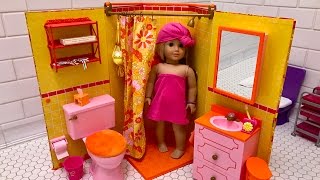 American Girl Doll Julies Bathroom Unboxing  NEW [upl. by Grethel]