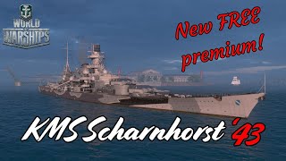 KMS Scharnhorst 43  World of Warships Gameplay [upl. by Chance]