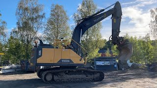 Köp Grävmaskin Volvo EC250EL med grävsystem rotator med grip och 4 redskap på Klaravik [upl. by Lindo]