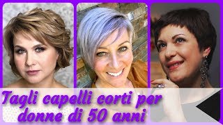 Top 20 tagli 🎉 capelli corti per donne di 50 anni [upl. by Christenson]