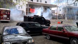 Bloomsburg Block Party 2013  Riot Vehicle Tear Gas [upl. by Strauss798]