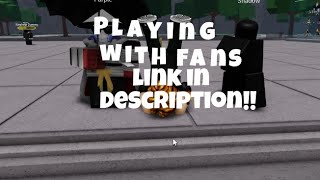 Title Roblox Private Server Custom Caracters Playing With Fans [upl. by Koffman]