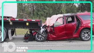 Risky Rigs Thousands of people have died after their car slid under a tractortrailer [upl. by Buonomo926]