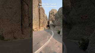 Needles Eye Tunnel  Drive Through Stunning Granite in South Dakota [upl. by Rabin]