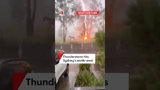 Thunderstorm smashes Sydneys northwest [upl. by Annodal]