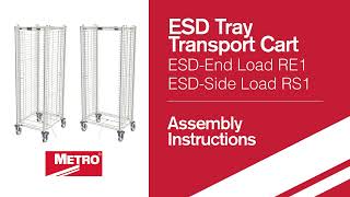 Assembly  ESD Tray Transport Cart Full Height [upl. by Ahsiekan119]