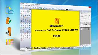 Richpeace CAD Software Online LessonsTip of the dayPleat V10 [upl. by Iot955]