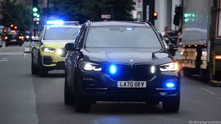 EPIC London Armed Police Convoy Responding  Specialist Police Vehicles Responding Across London [upl. by Mathia]