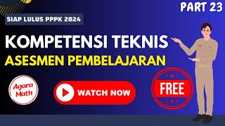 KOMPETENSI TEKNIS PPPK GURU SOAL PEDAGOGIK ASESMEN PEMBELAJARAN [upl. by Garcia]