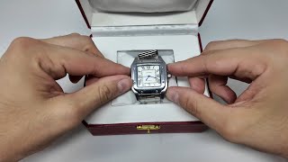 Unboxing a Santos de Cartier Replica [upl. by Gitt]