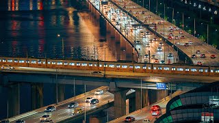 Seoul Night Views and Relaxing Jazz Music for Cafe Study Work  Korea Travel Guide 4K HDR [upl. by Yrennalf433]