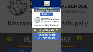 International School in Hyderabad Part 1  Oakridge International School  Bowrampet Bachupally [upl. by Acinoev241]