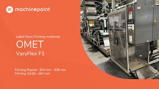 OMET VaryFlex F1 Label flexo printing machines  OMET Machines [upl. by Anavoig]