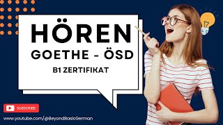 GOETHE  ÖSD B1 ZERTIFIKAT HÖREN 2024 Modelltest 48 [upl. by Berk]