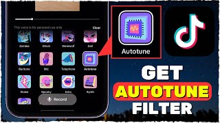 How to Use Autotune Filter on TikTok I TikTok Autotune Effect [upl. by Spohr]