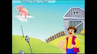 Dickery Dickery Dare  Canvas  Kids Poem  Animation video [upl. by Cappella]