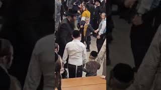 Toldos Aharon Rebbe Dances With Orphans At A Chanukah Party 5784 [upl. by Meehan]